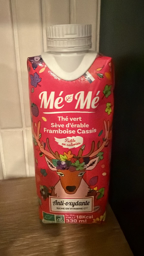 MéMé Anti-Oxydante Thé Vert Framboise Cassis (330ml)